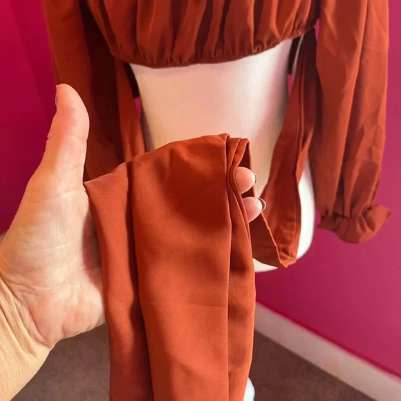 Fancy crop top,FINAL PRICE. NO OFFERS Considered. - Picture 2 of 2